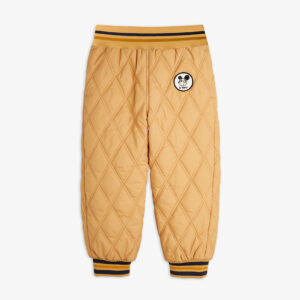 Pantaloni imbottiti trapuntati con patch divertenti