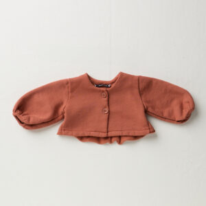 Cardigan tinto in capo