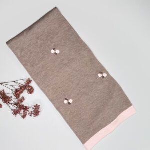Coperta in lana roselline