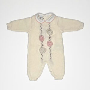 Tutina con rose applicate