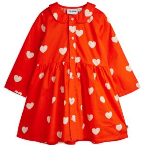 Vestito manica lunga con cuoricini
