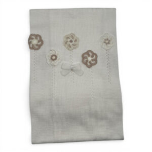 Coperta in filo con fiori