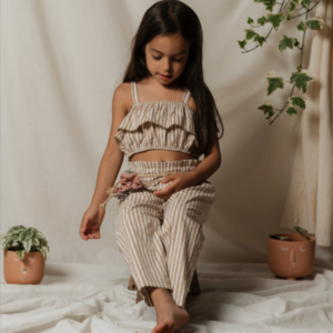 Pantaloni corda fantasia righe